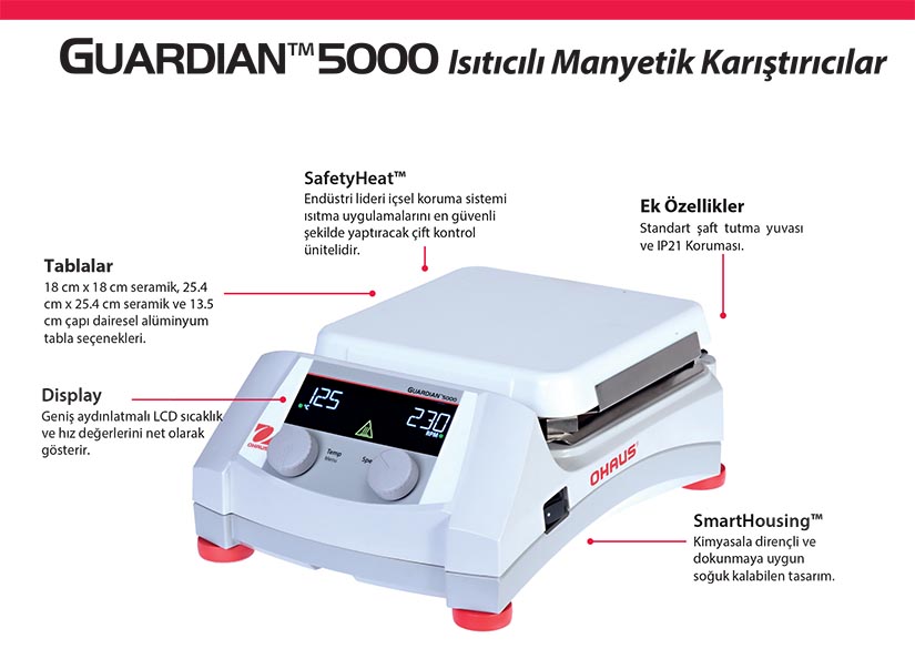 manyetik karıştırıcı ve ısıtıcı plakalar